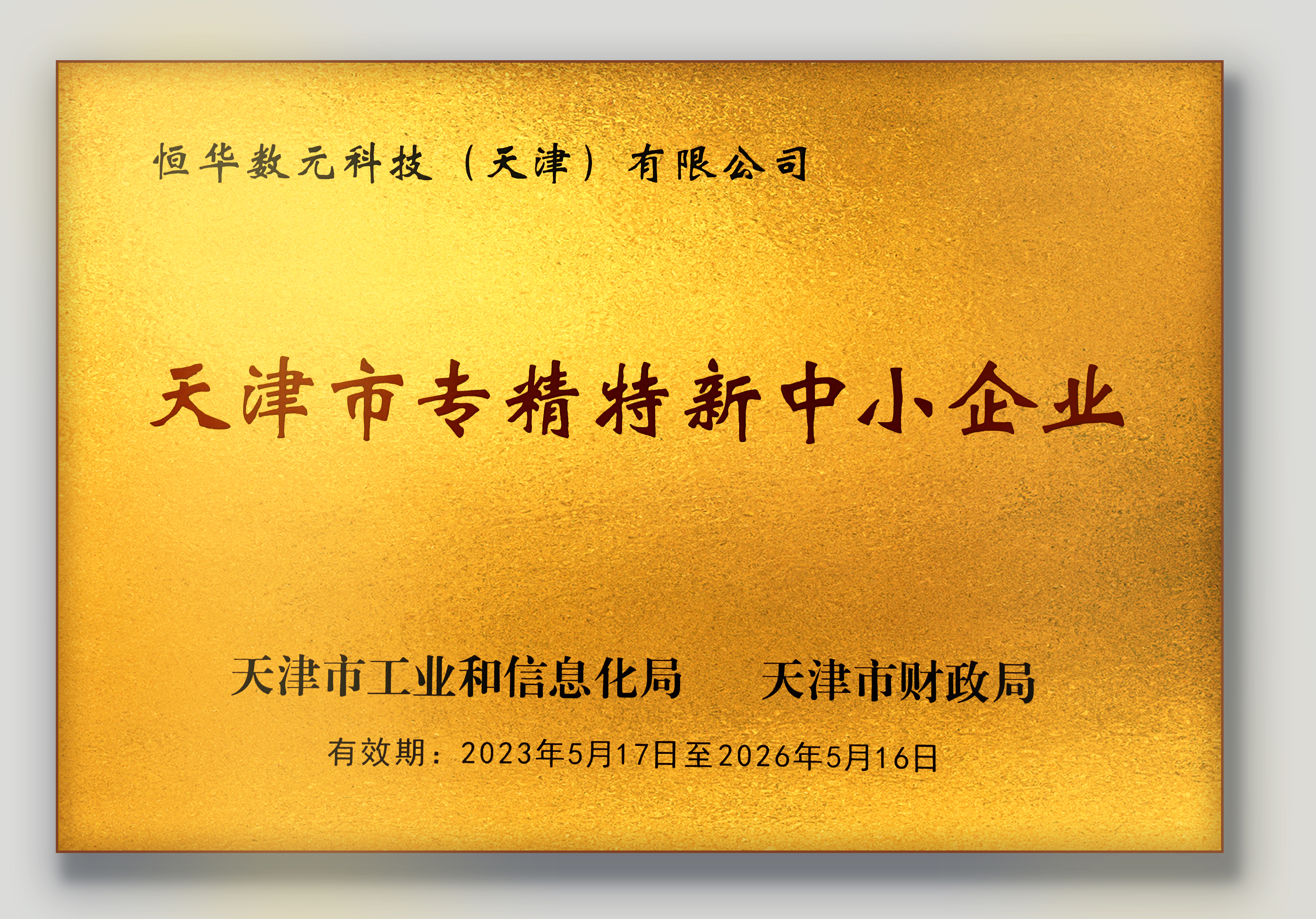 jdb电子游戏平台数元获天津市2023年度第一批专精特新中小企业认定 title=